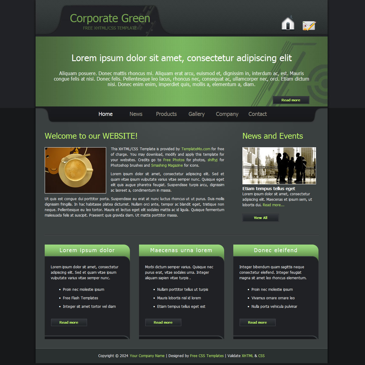 templatemo 134 corporate green