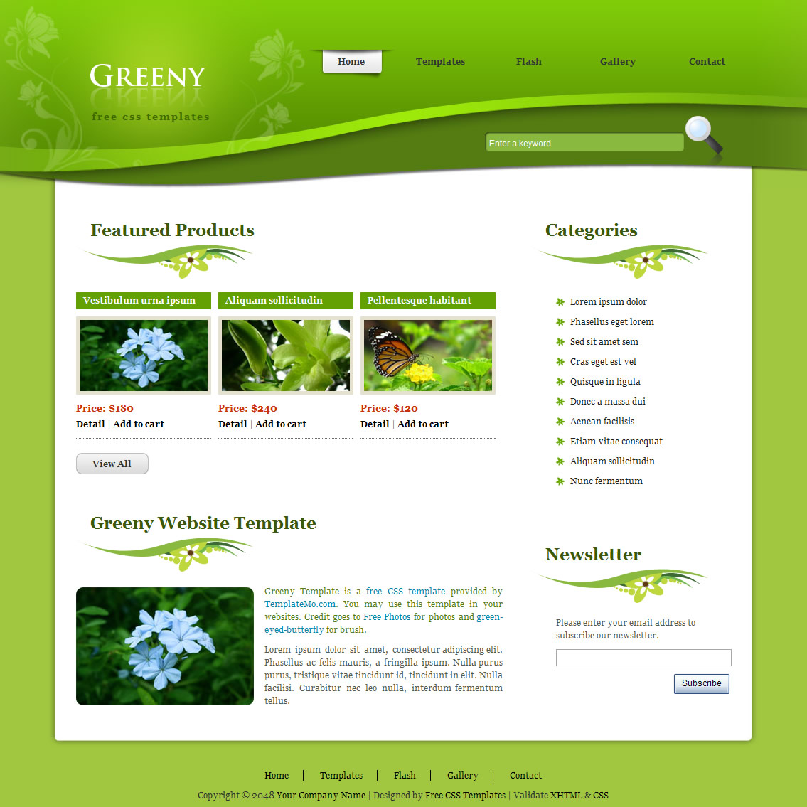 templatemo 218 greeny