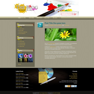 Paint Blog Template