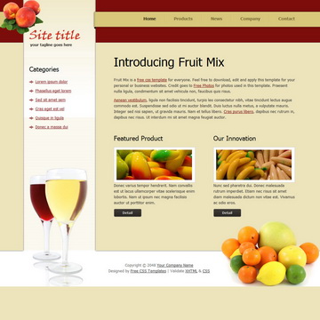 Fruit Mix Template