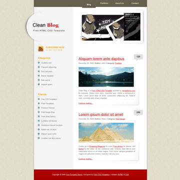 Clean Blog Template