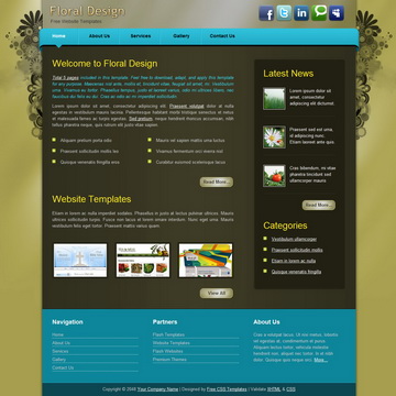 Floral Design Template