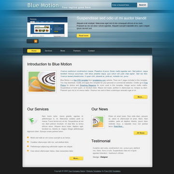 Blue Motion Template